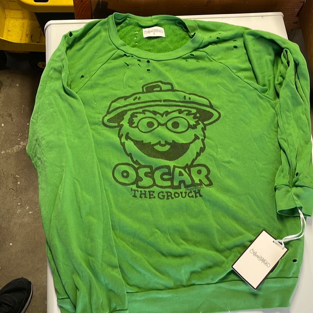 Lauren Moshi Oscar Distressed Sweater